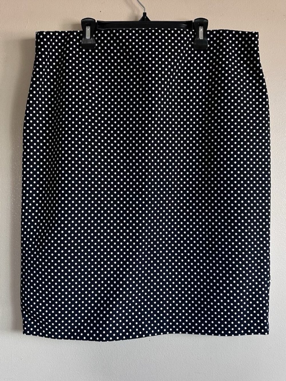 Philosophy Republic Clothing Polka Dot Pencil Skirt Women's Size 14 Black White